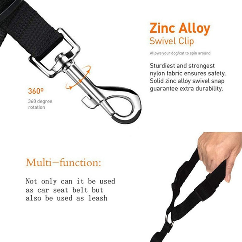 car seat belt safety adjustable harness leash, travel clip strap for dog & cat16