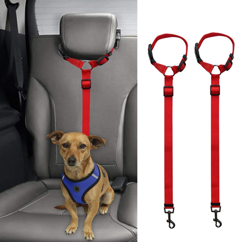 car seat belt safety adjustable harness leash, travel clip strap for dog & cat6