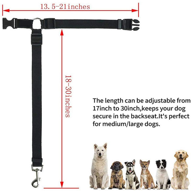 car seat belt safety adjustable harness leash, travel clip strap for dog & cat14