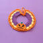 halloween pet collar bib hand knitted crochet pumpkin costume pet accessories3