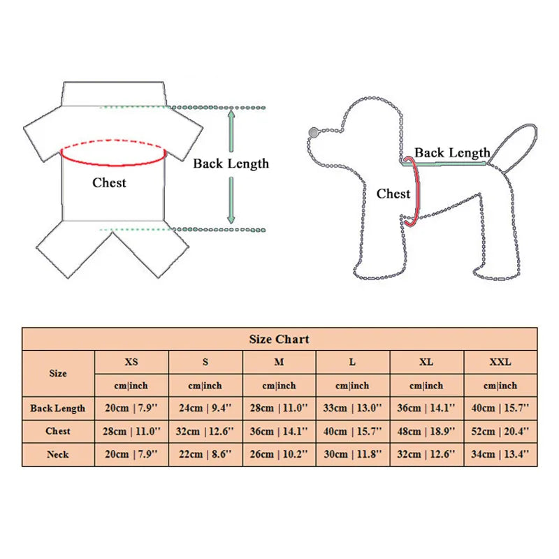 Winter Warm Dog Clothes  For Small Dogs Windproof Dog Down Jacket Solid Color Dogs Coat Jacket Padded Clothing Chihuahua Clothes