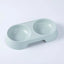 macaron pet double bowl plastic kitten dog food drinking tray feeder cat feeding7