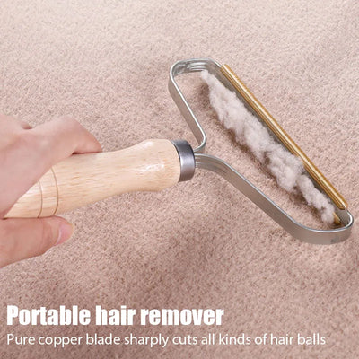 Pet Hair Remover Tool Portable Manual Scraper Lint Cleaner Sticky Brush Cat