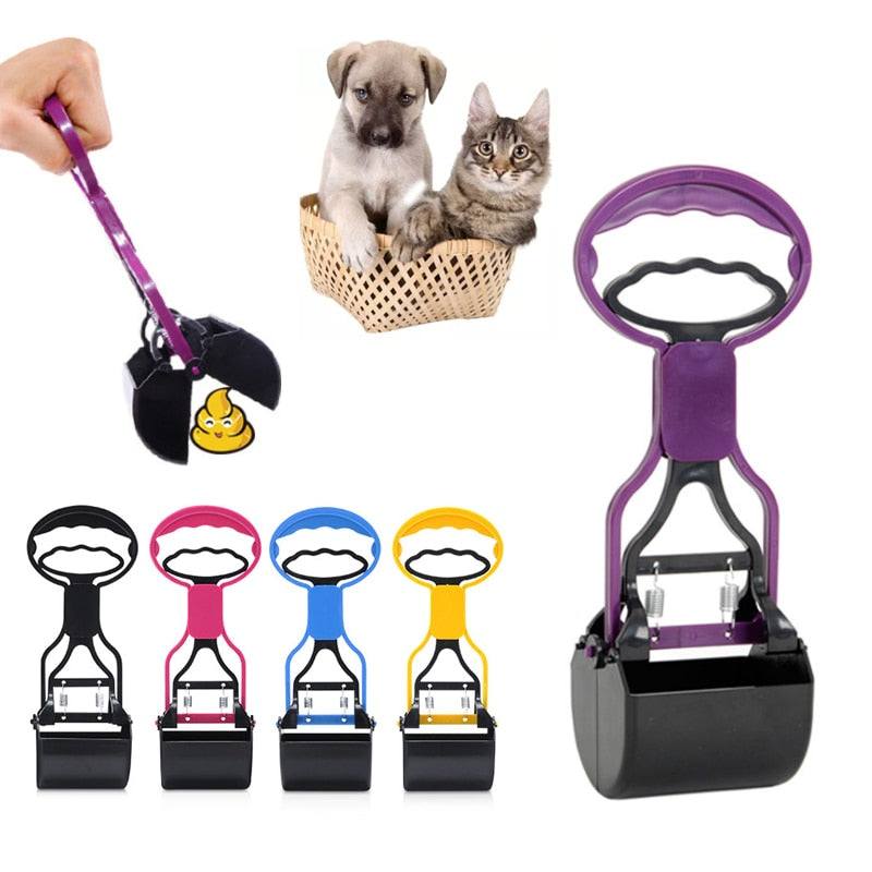 jaw-style pet poop scooper with long-handle dog sanitary waste pickup4