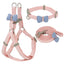 adjustable soft cute bow dog harness9