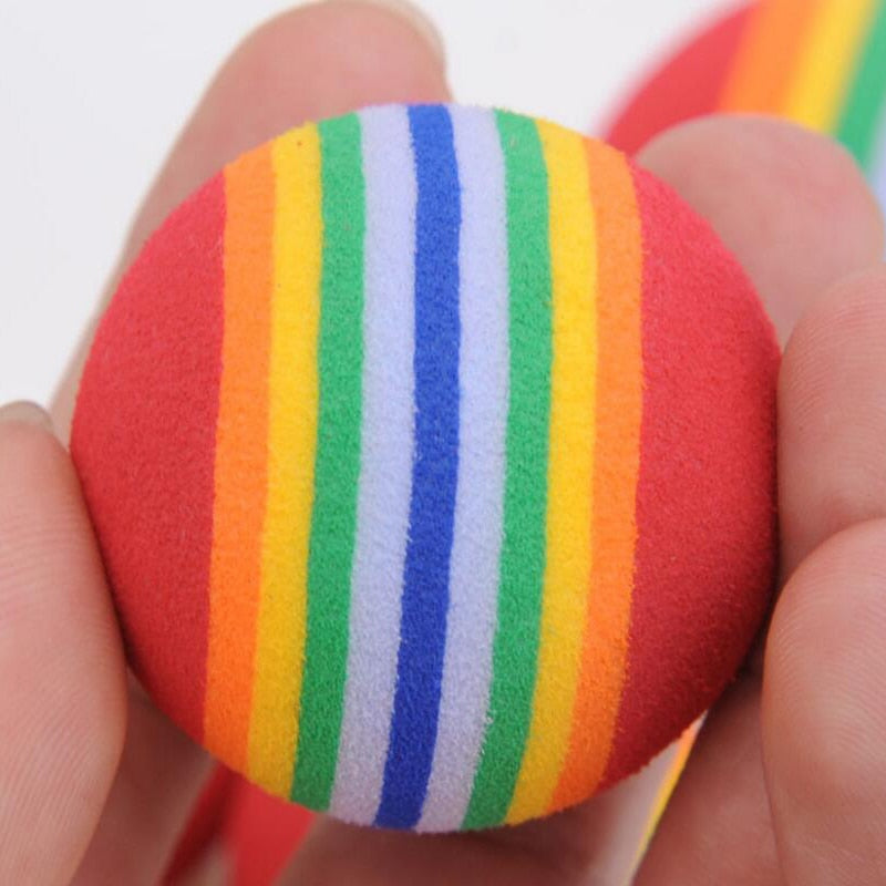5pcs colorful cat soft play balls2