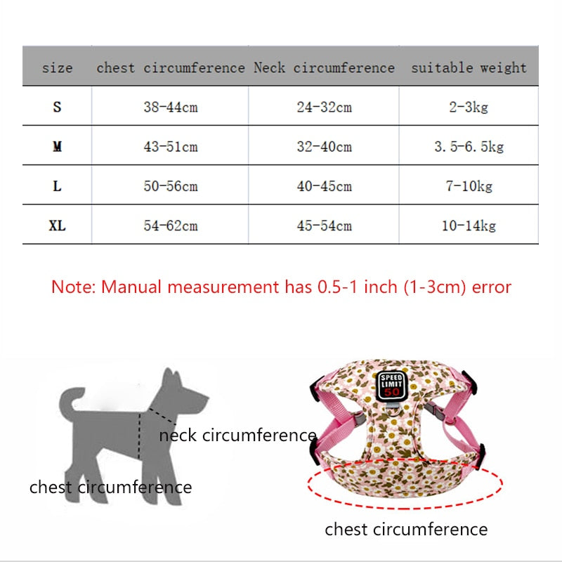 fashion printed nylon dog harness6