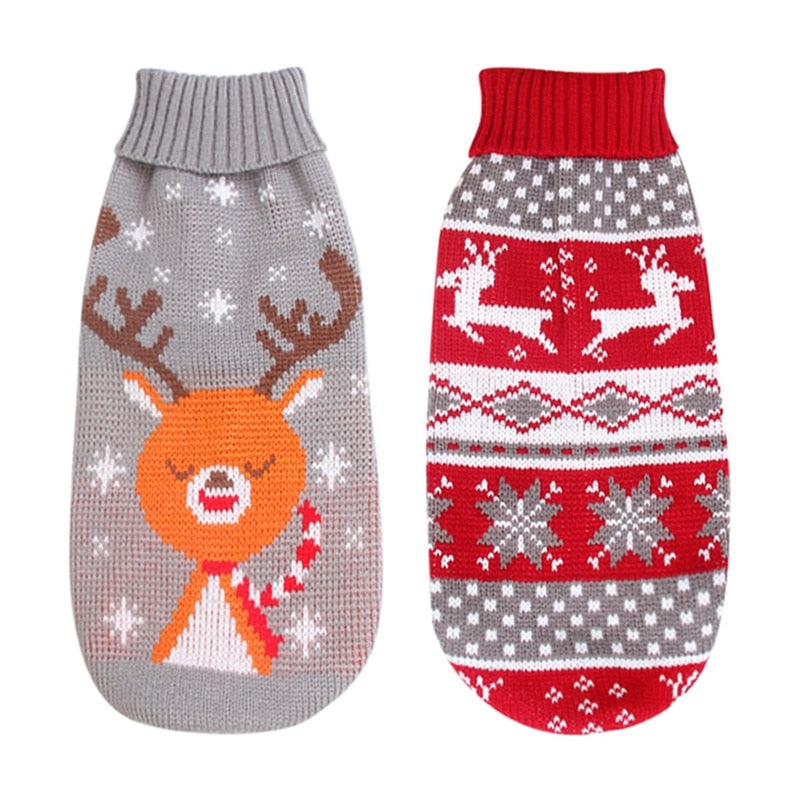 Christmas Sweater Warm Pets Clothes